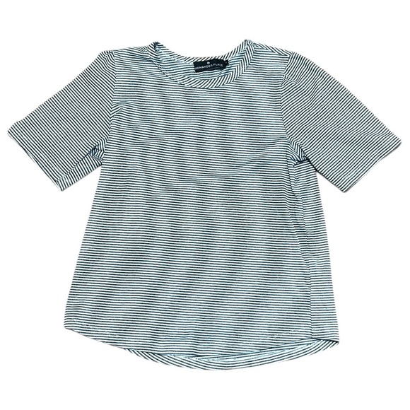 Pomander Place Tuckernuck Striped T-Shirt Black White Size Small 100% Cotton - Picture 1 of 7